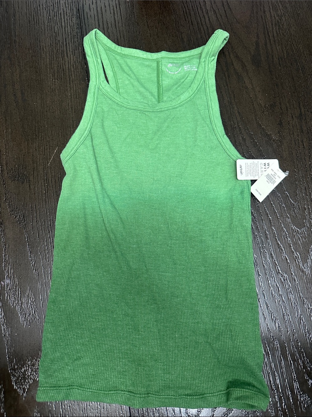 aerie Green Ribbed Ombre Racerback Tank
